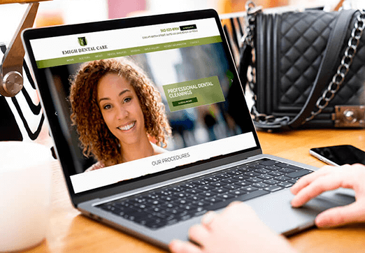 Emigh Dental Care’s Stunning Website Redesign Outshines Previous Vendor with 375% Page Growth