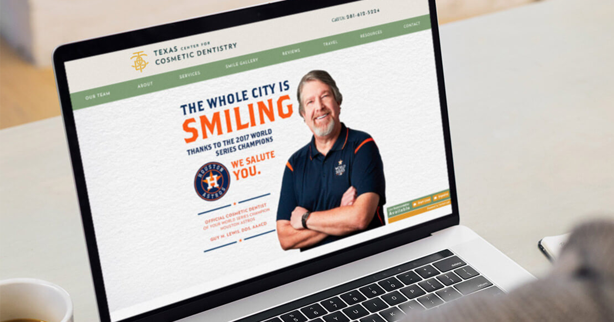 Texas Center for Cosmetic Dentistry Sees Remarkable Growth Online with an 852% Jump in Keywords